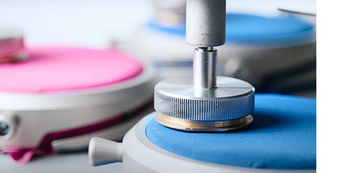 LDWR abrasion resistance test machine on fabric samples