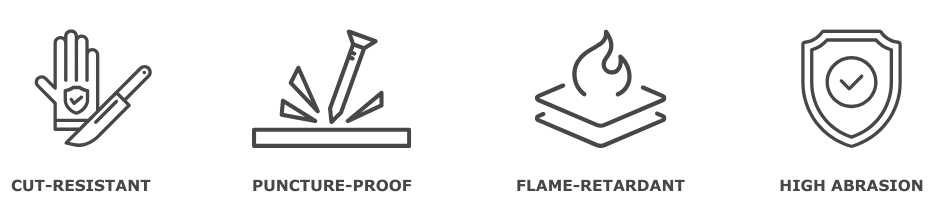 Kevlar fabric advantages: cut-resistant, puncture-proof, flame-retardant and high abrasion protection